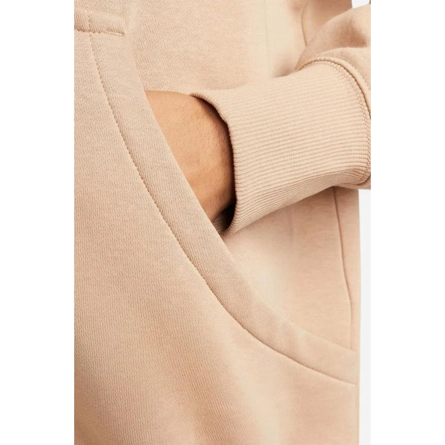 Женский свитшот-худи с капюшоном и молнией Sportswear Phoenix Fleece Oversized Full Zip, Nike, Бежевый — фото 3