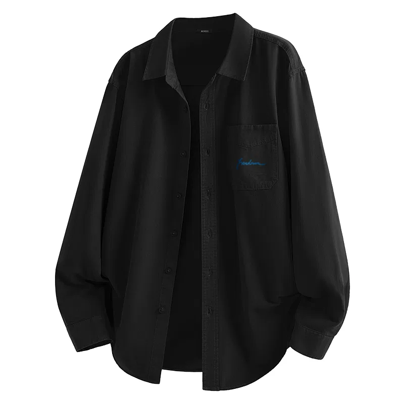 Детская рубашка с отложным воротником Miniso, Black