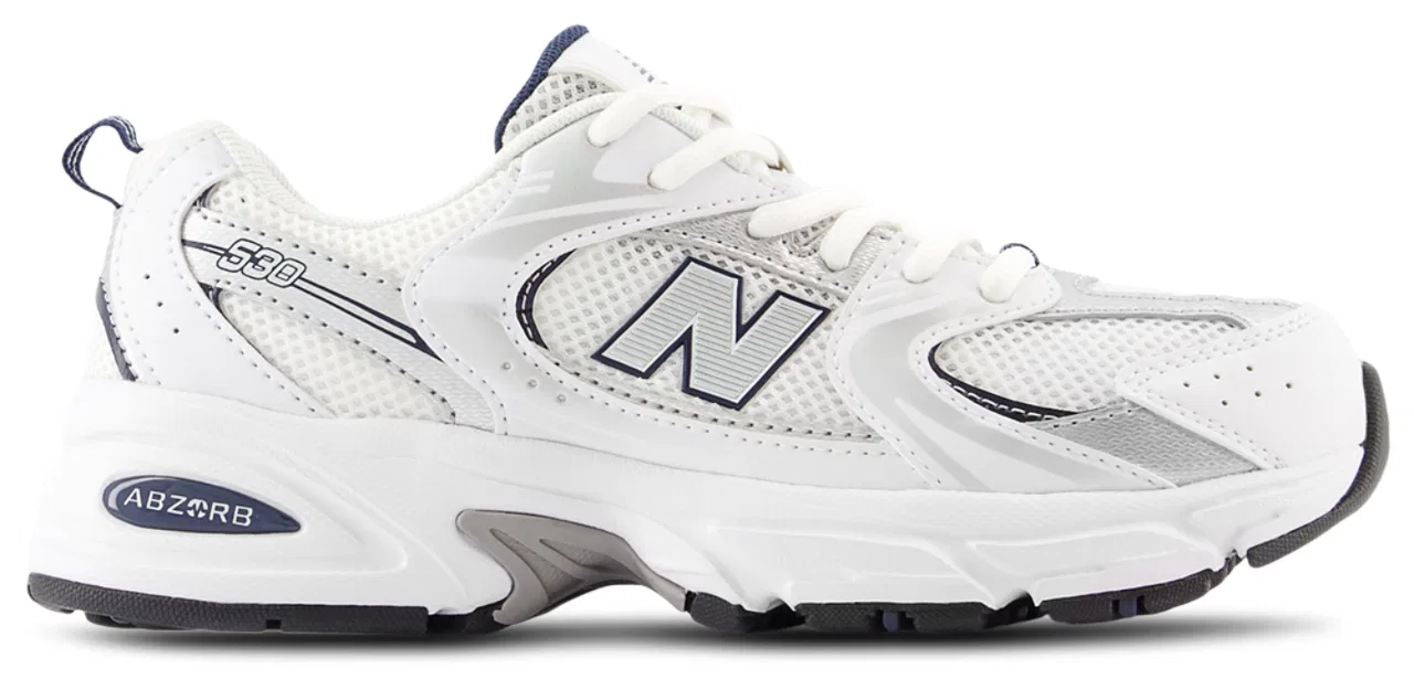 Кроссовки для мальчиков 530 New Balance, белый/темно-синий