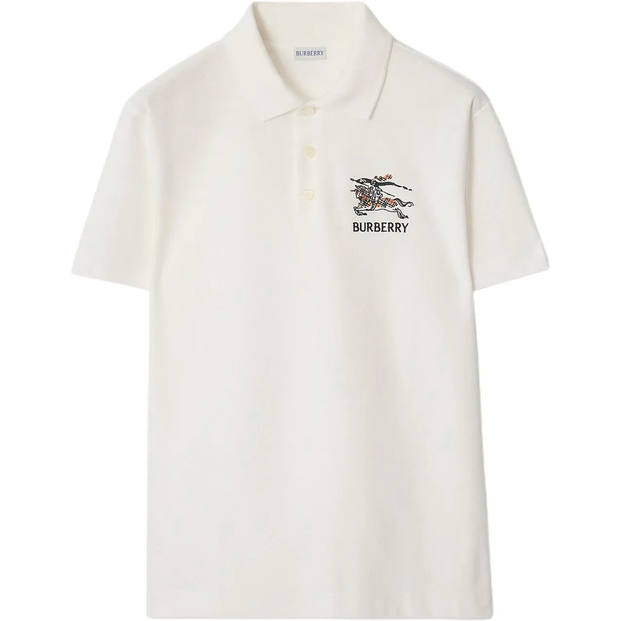 Мужское поло slim fit Burberry, Chalk White