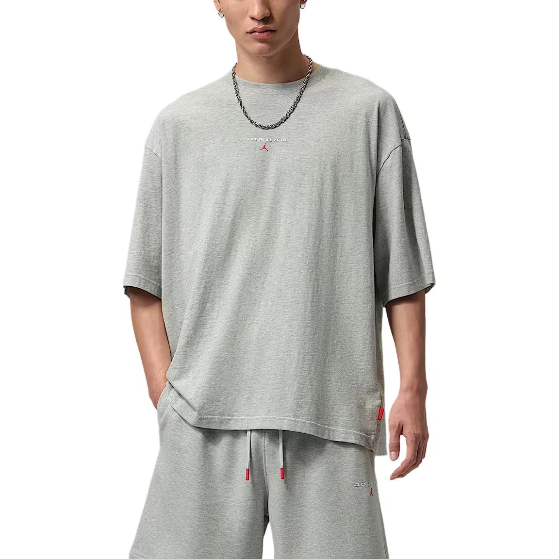 Футболка с круглым вырезом Jordan Flight Essentials, Heather Gray