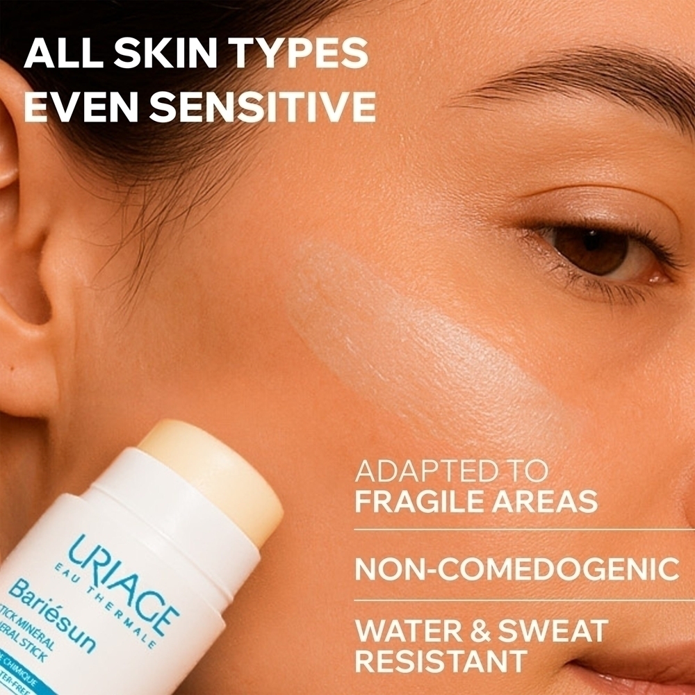 Bariésun mineral stick spf 50+ минеральный защитный карандаш spf 50+ Uriage, 18 гр — фото 3