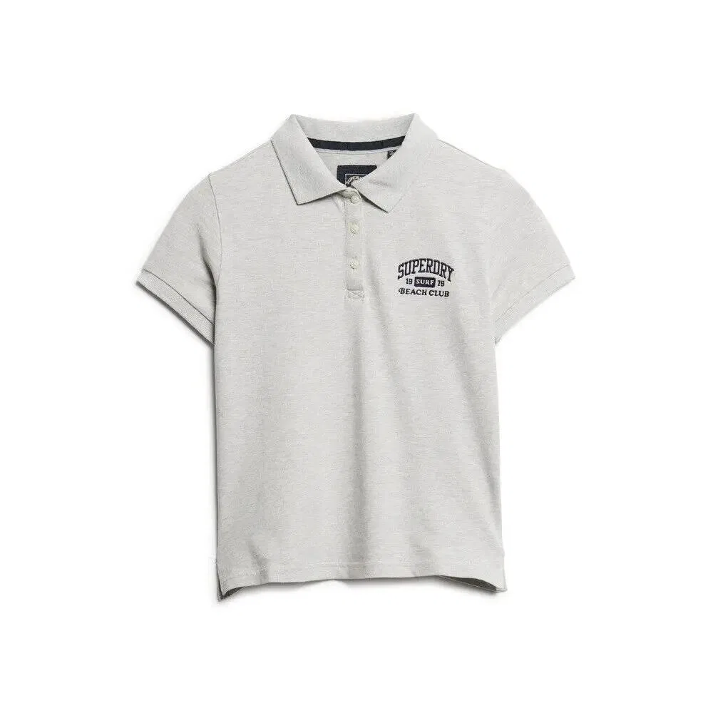Женское приталенное поло Athletic Essentials 90s Superdry, Grau