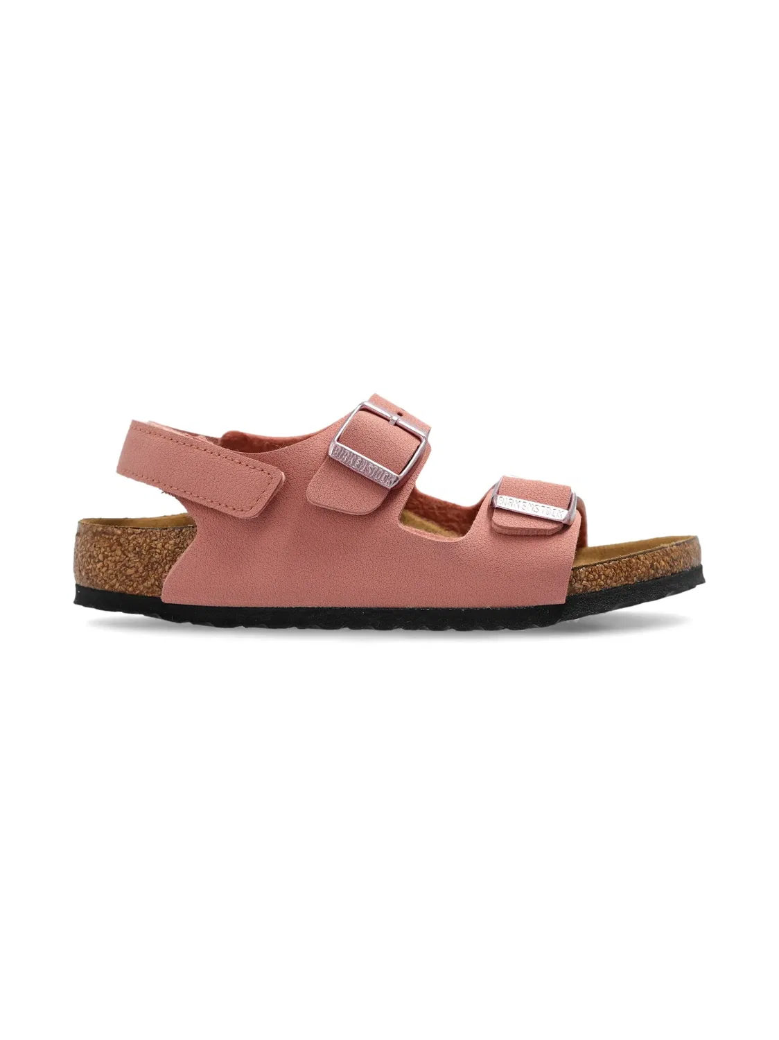 Детские сандалии из крокодила и замши Birkenstock, розовый — фото 3