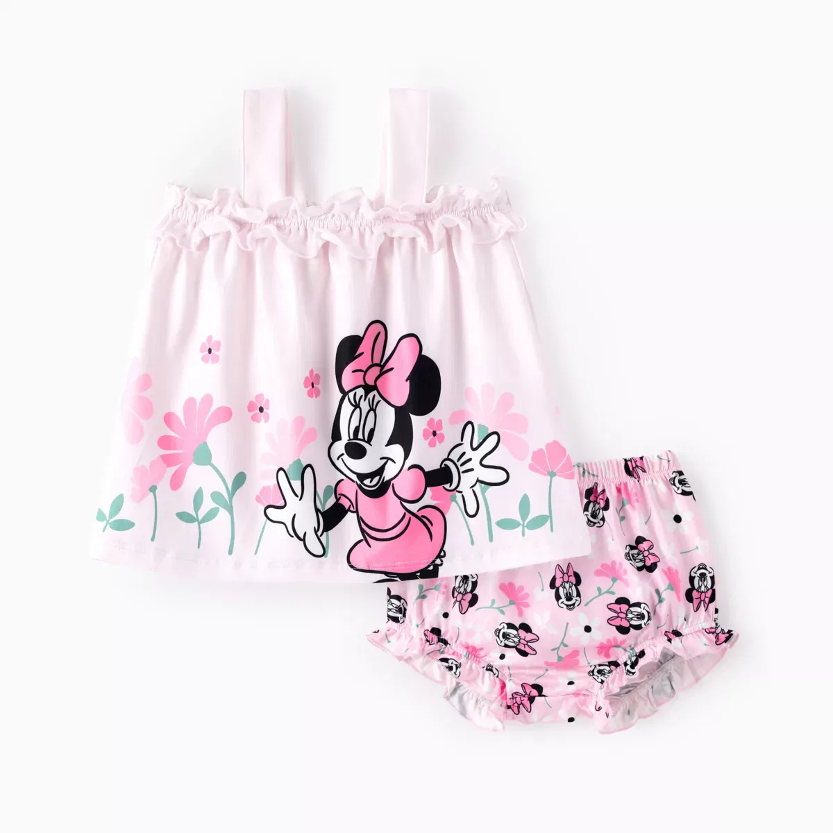 Детский комплект для девочек с рюшами Minnie Mouse Disney, Pink