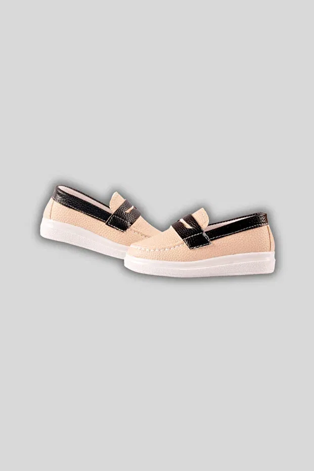Детские туфли для мальчиков искусственная кожа Kinlee, Beige — фото 3