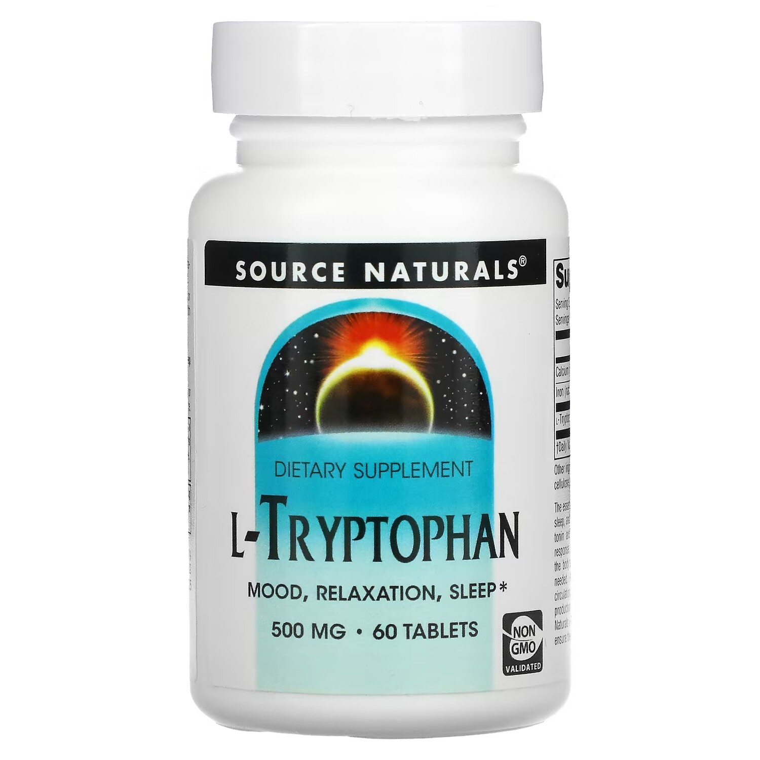 

Source Naturals L-триптофан 500 мг, 60 таблеток