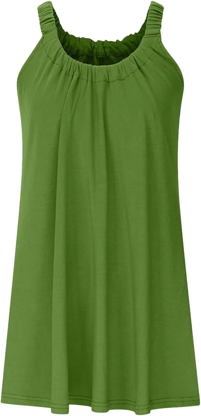 Женское пляжное платье-накидка с воротником-хомутом Generic, Army Green — фото 2