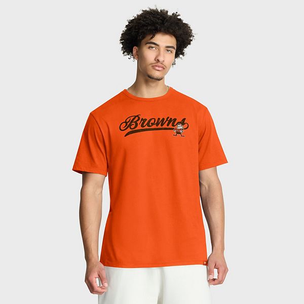 

Мужская футболка cleveland browns fluid motion legacy оранжевая Fanatics