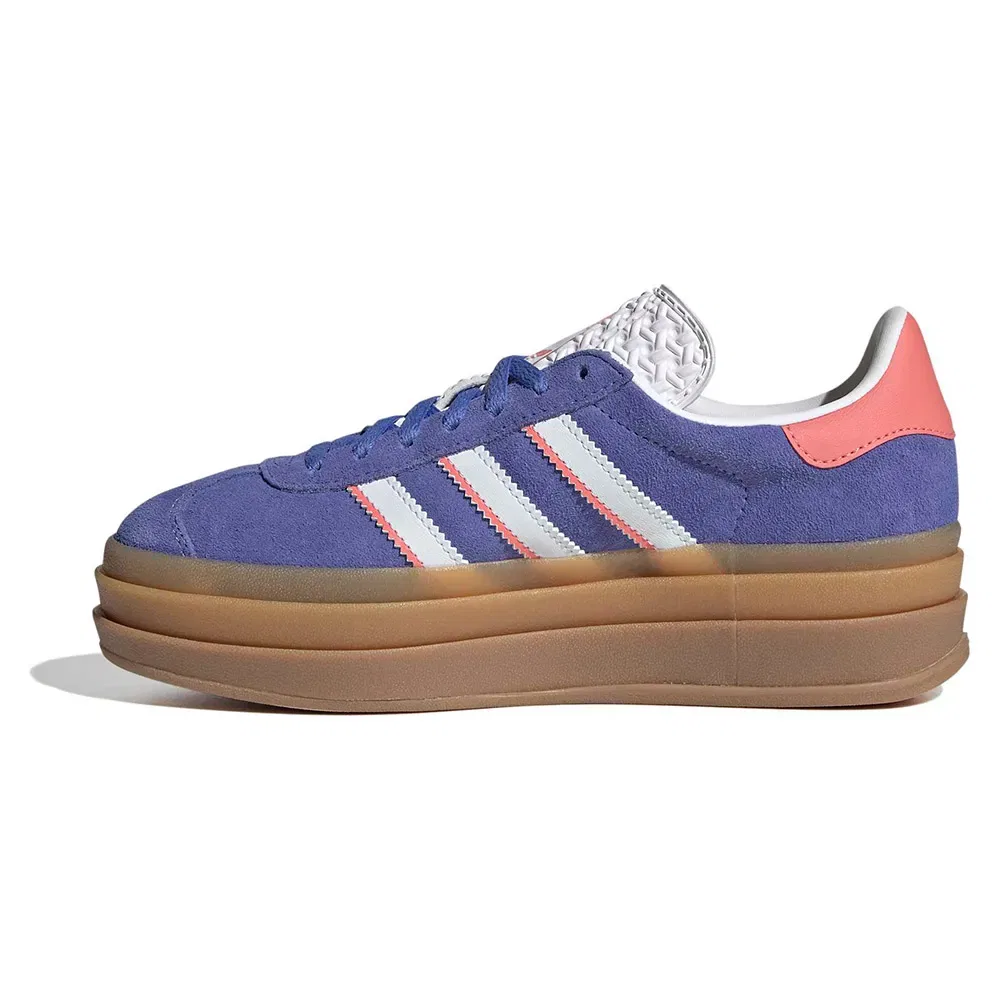 Детские кроссовки на платформе Gazelle Bold Junior Adidas Originals, Blue — фото 3