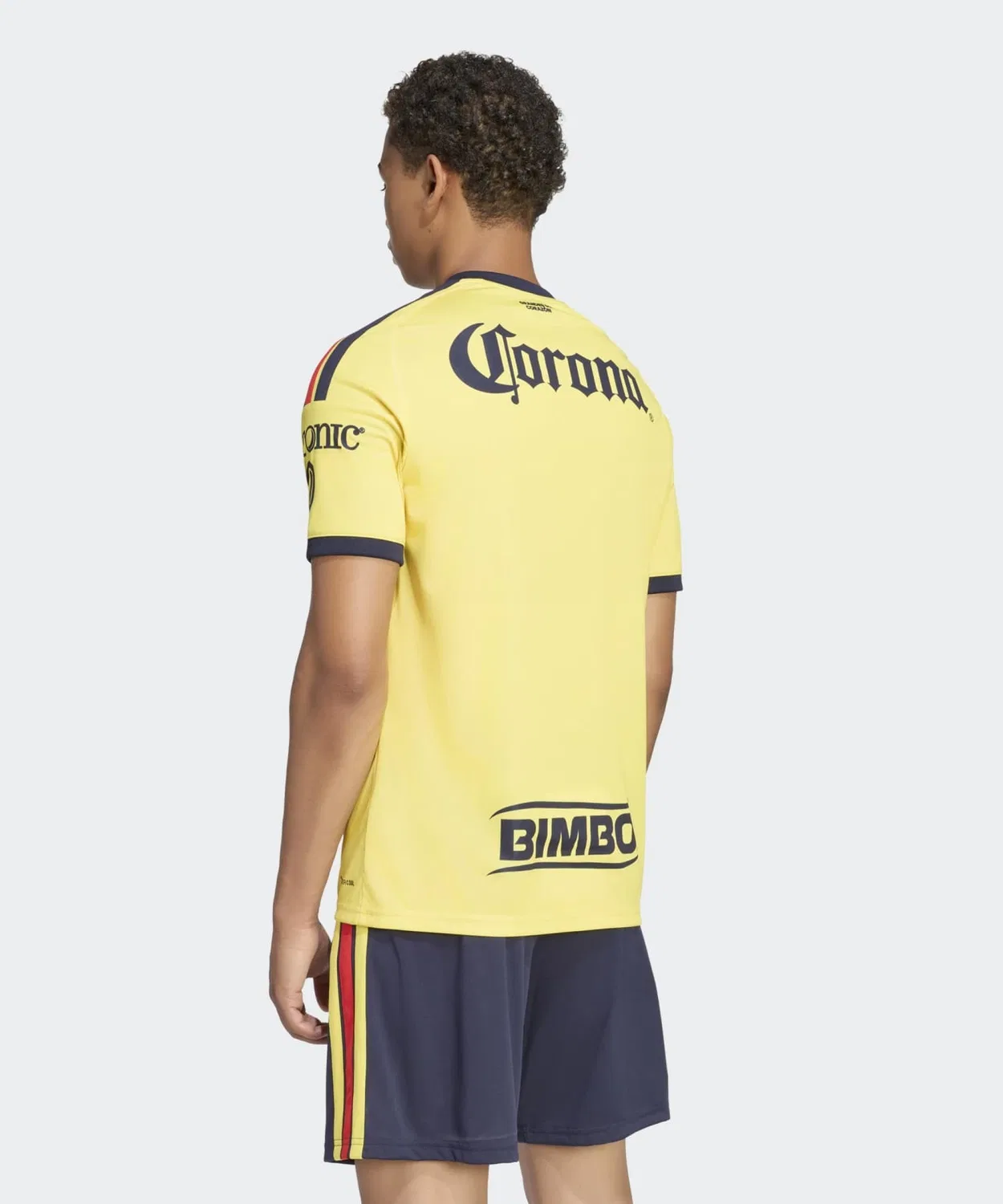 Мужская футболка с принтом Club America 26/27 Home Replica Uniform Adidas, Yellow — фото 2