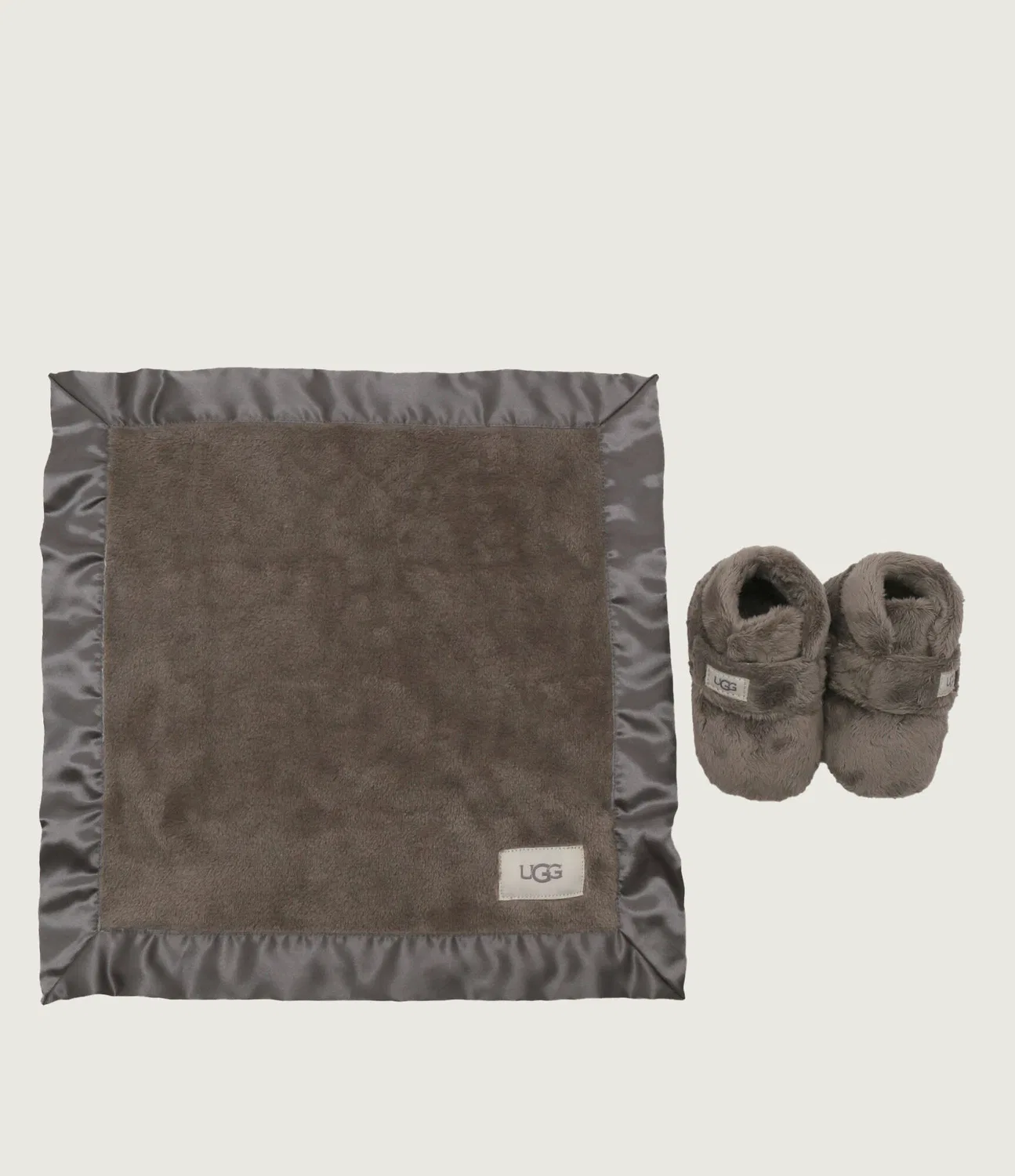 Комплект тапочек и пледа Bixbee and Lovey Ugg, Grigio