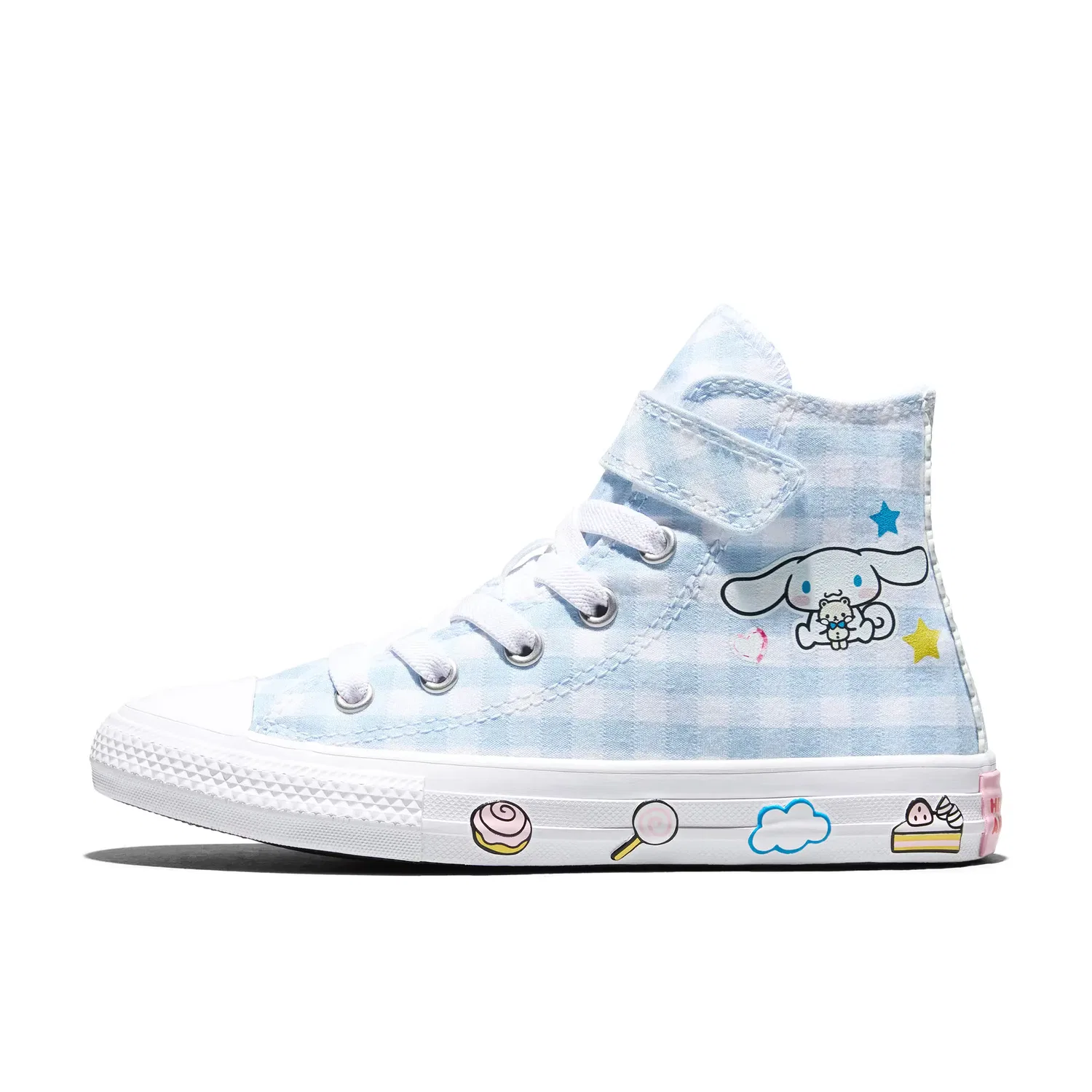 Детские кеды для мальчиков с принтом Chuck Taylor All Star 1V Hello Kitty Converse, Azul Blanco — фото 3