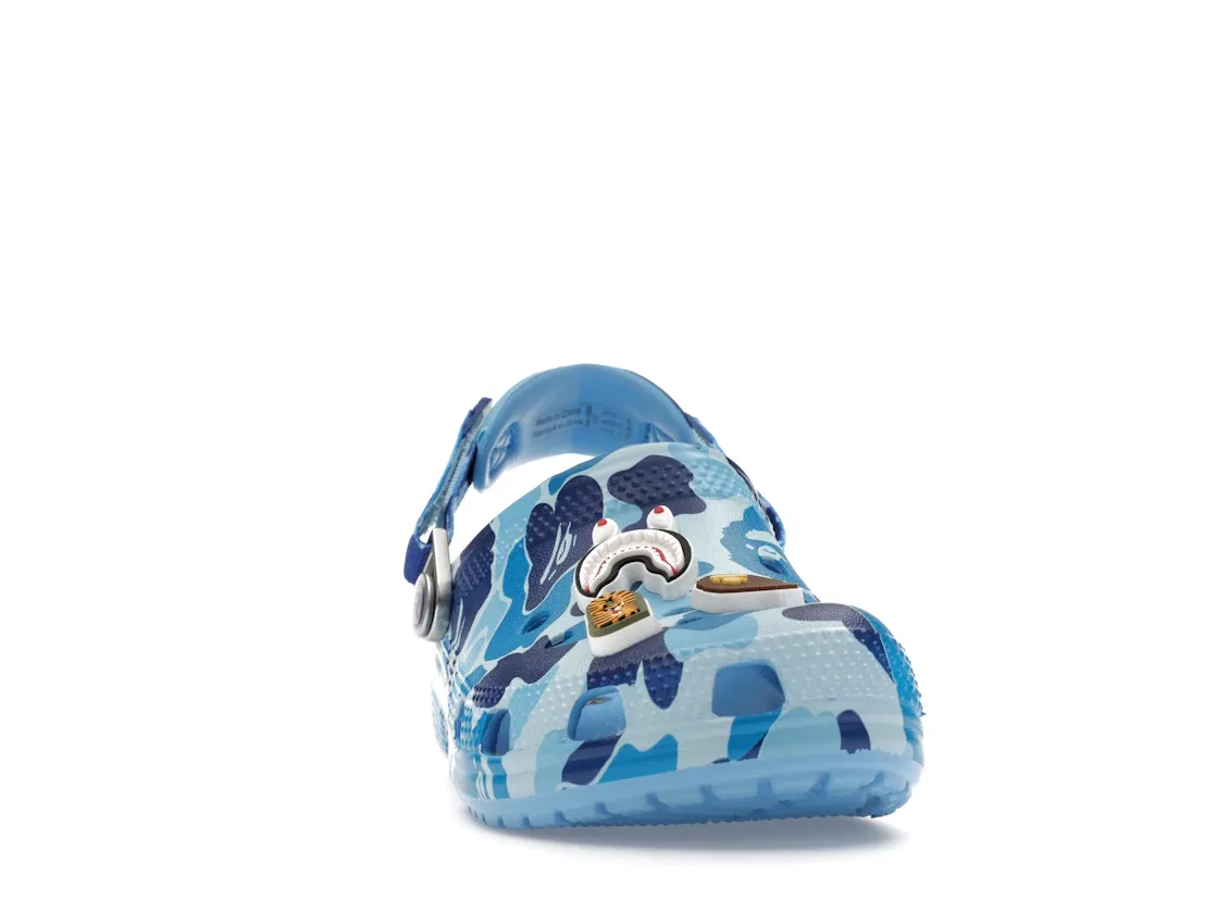Детские сабо-клоги Classic Clog Crocs, ABC Camo/Blue — фото 2