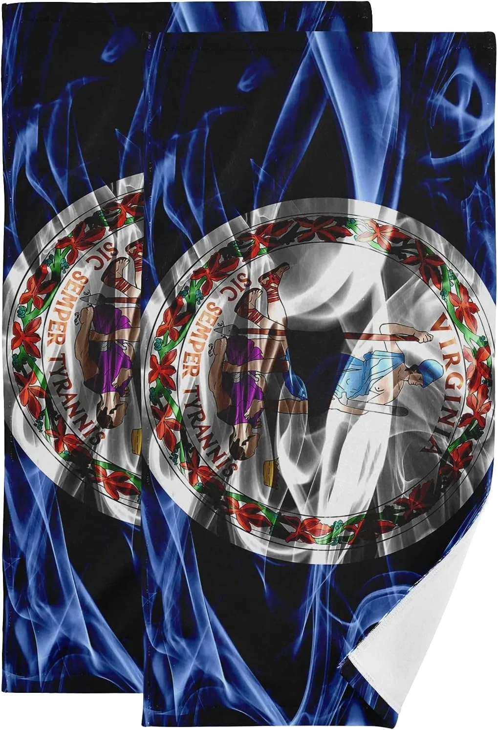 Лицевое полотенце Virginia Flag, 2 шт, Poeticcity