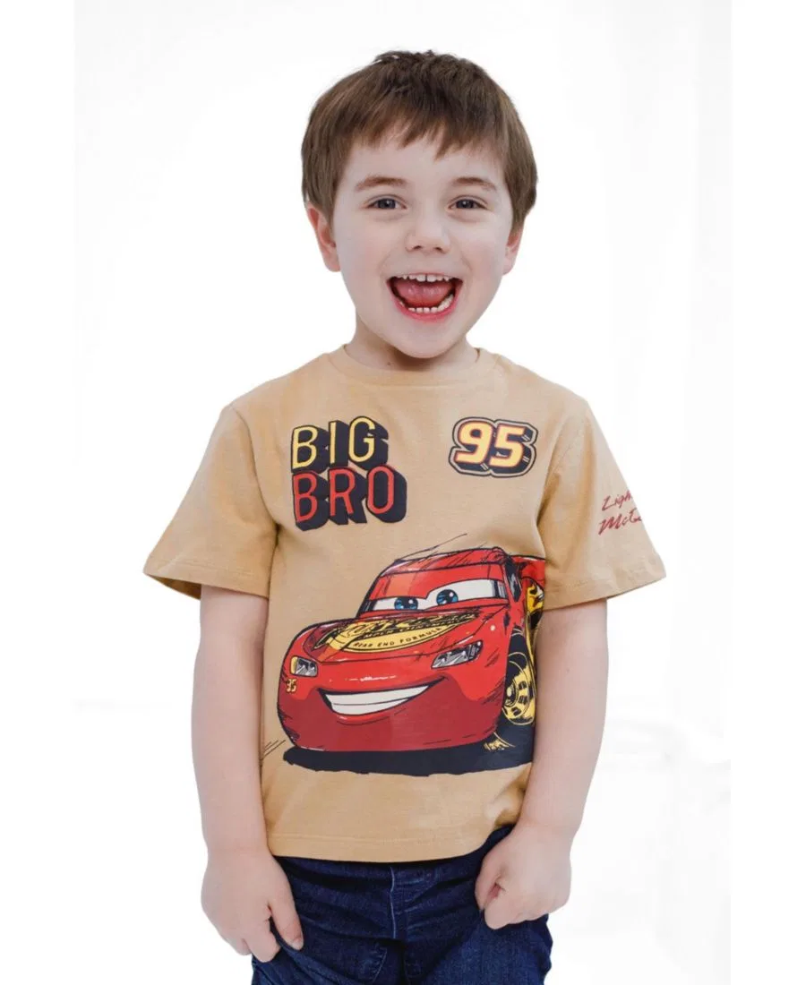 Футболка с коротким рукавом Toy Story Tan Lightning McQueen — фото 3