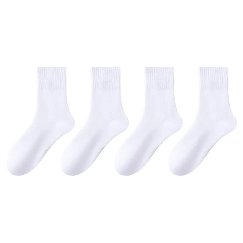Детские носки с длиной до середины икры 4 пары, Unisex Crew Socks, MIIOW