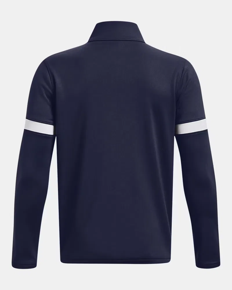 Куртка на молнии для мальчиков теплая вязаная Warm Up Team UnderArmour, Midnight Navy/White — фото 2