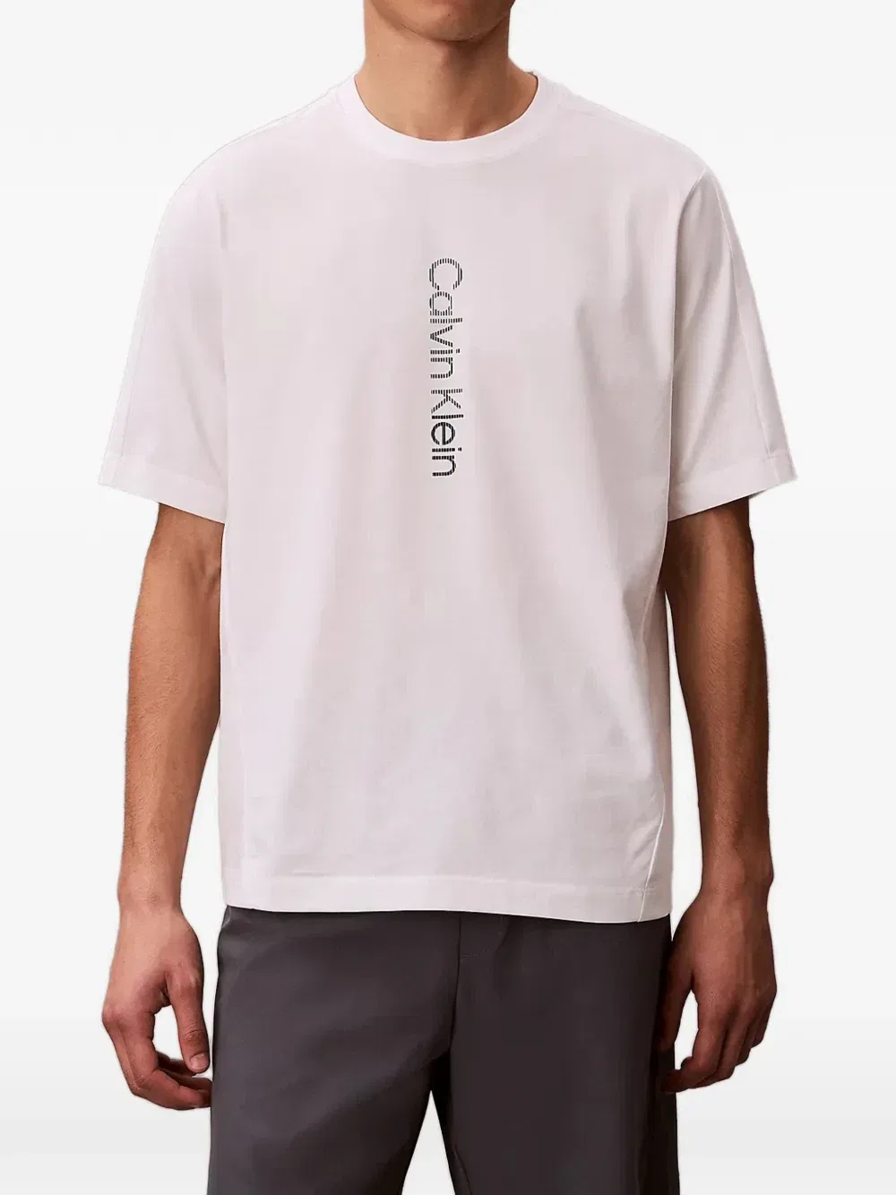 Футболка с логотипом и рукавами реглан Calvin Klein, белый