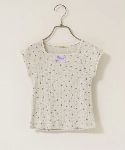 Детская футболка Lycee mine с цветочным принтом — фото 3