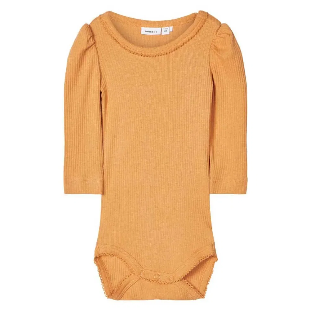 Детский боди с длинным рукавом Kabexi Name it, Yellow