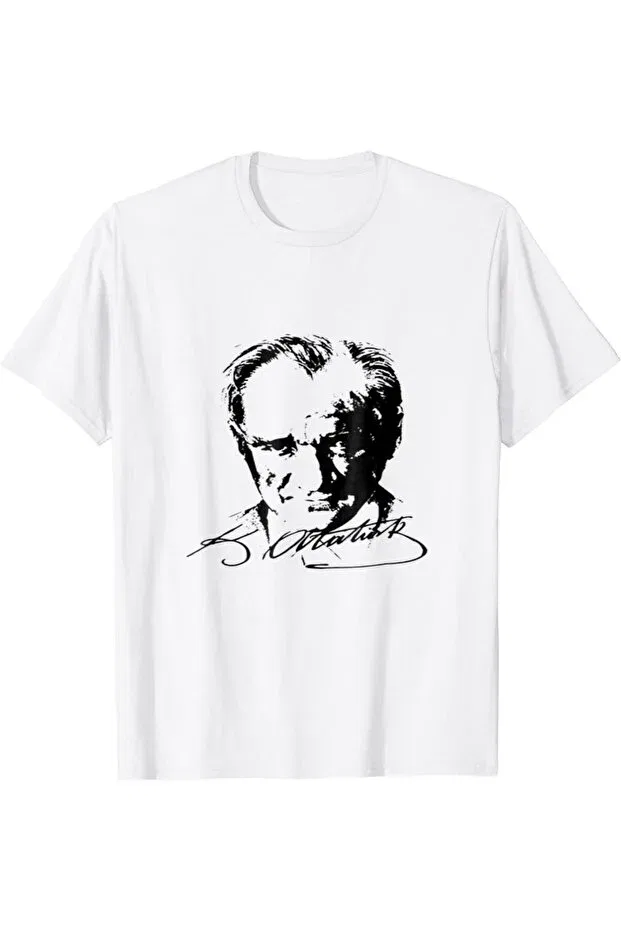 Детская футболка с принтом Ataturk Printed, Generic Brands, Белая — фото 2