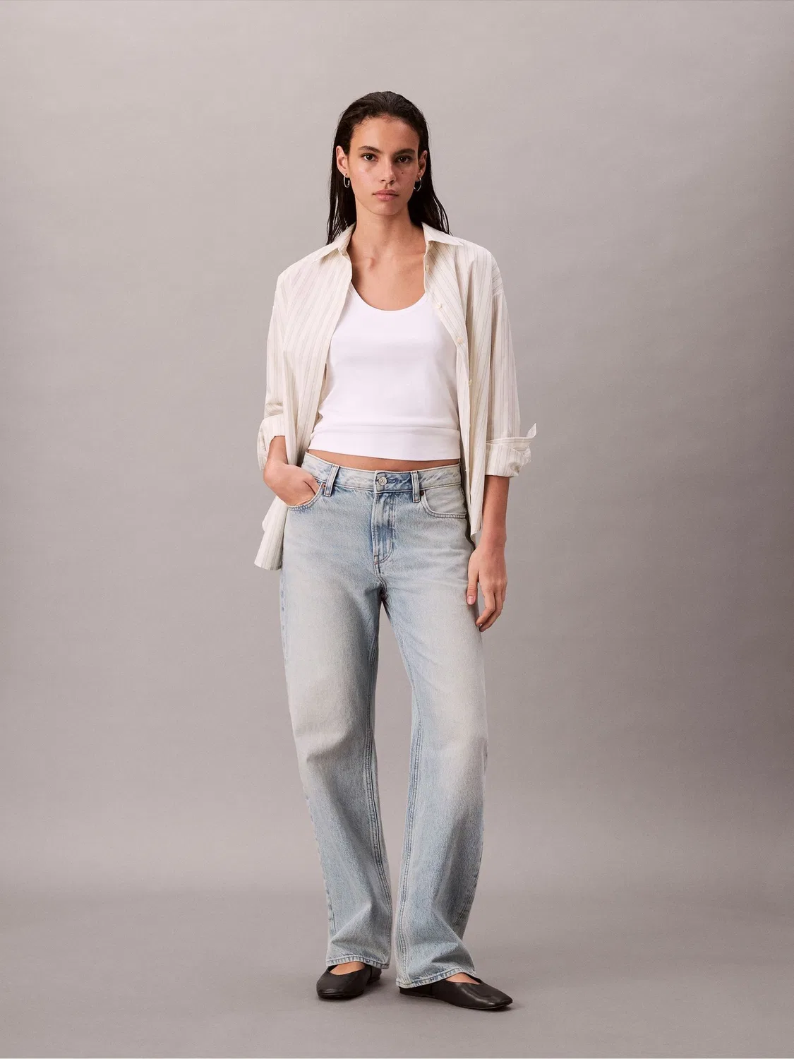 Джинсы прямого кроя 90s Straight Calvin Klein, синие