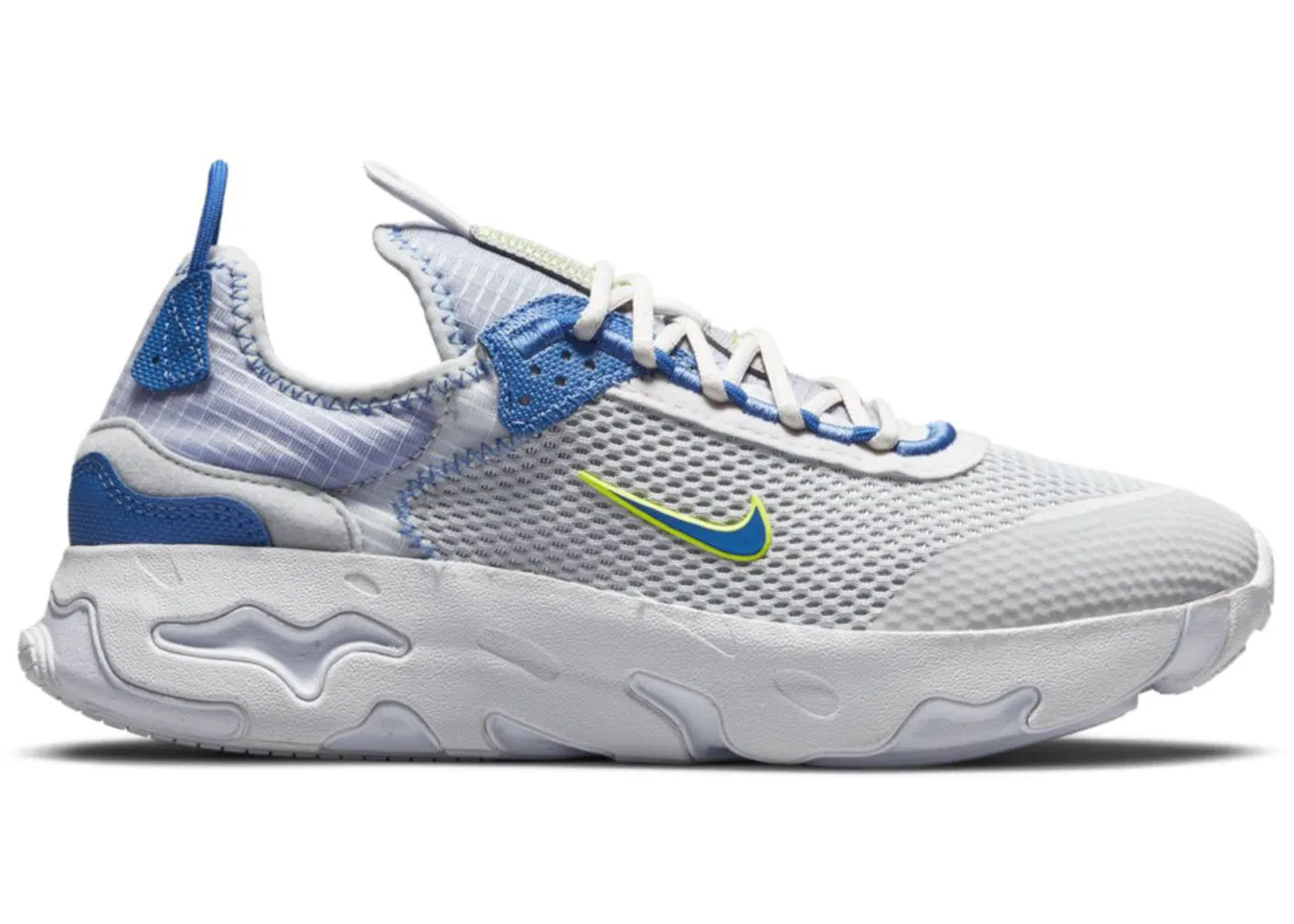 Детские кроссовки Lifestyle Nike React Live Nike, Grey Fog/Platinum Tint/Iron Grey/Game Royal