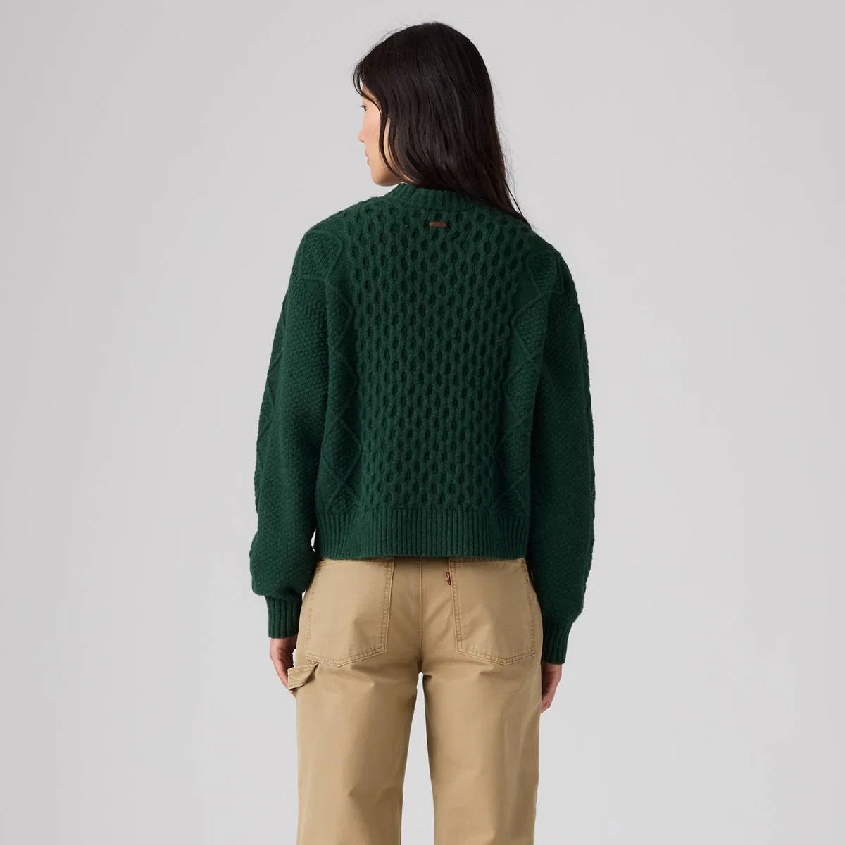 Кардиган Charlotte с круглым вырезом Levi's, Pine Grove Heather - Green — фото 4
