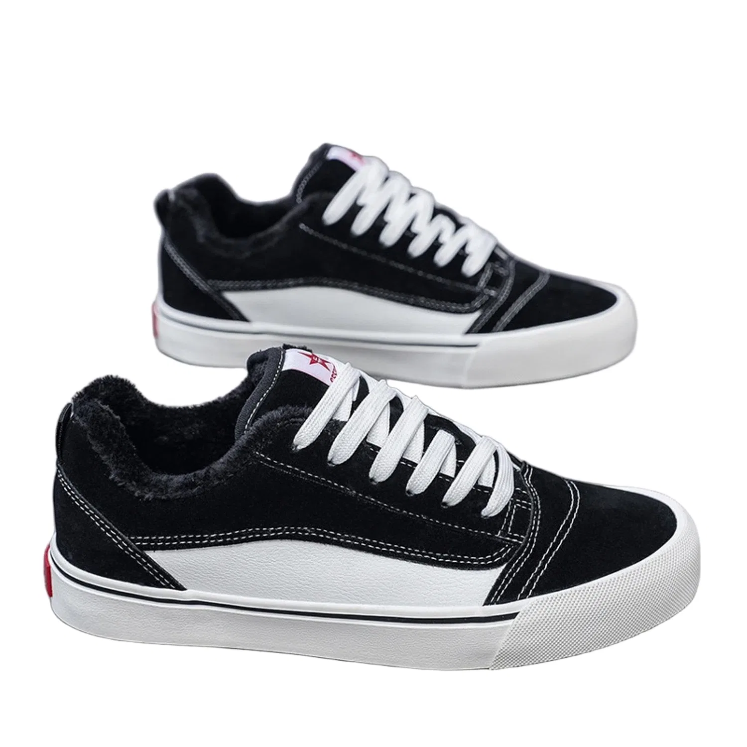Детские кеды на плоской подошве с полоской Canvas Shoes, Черный