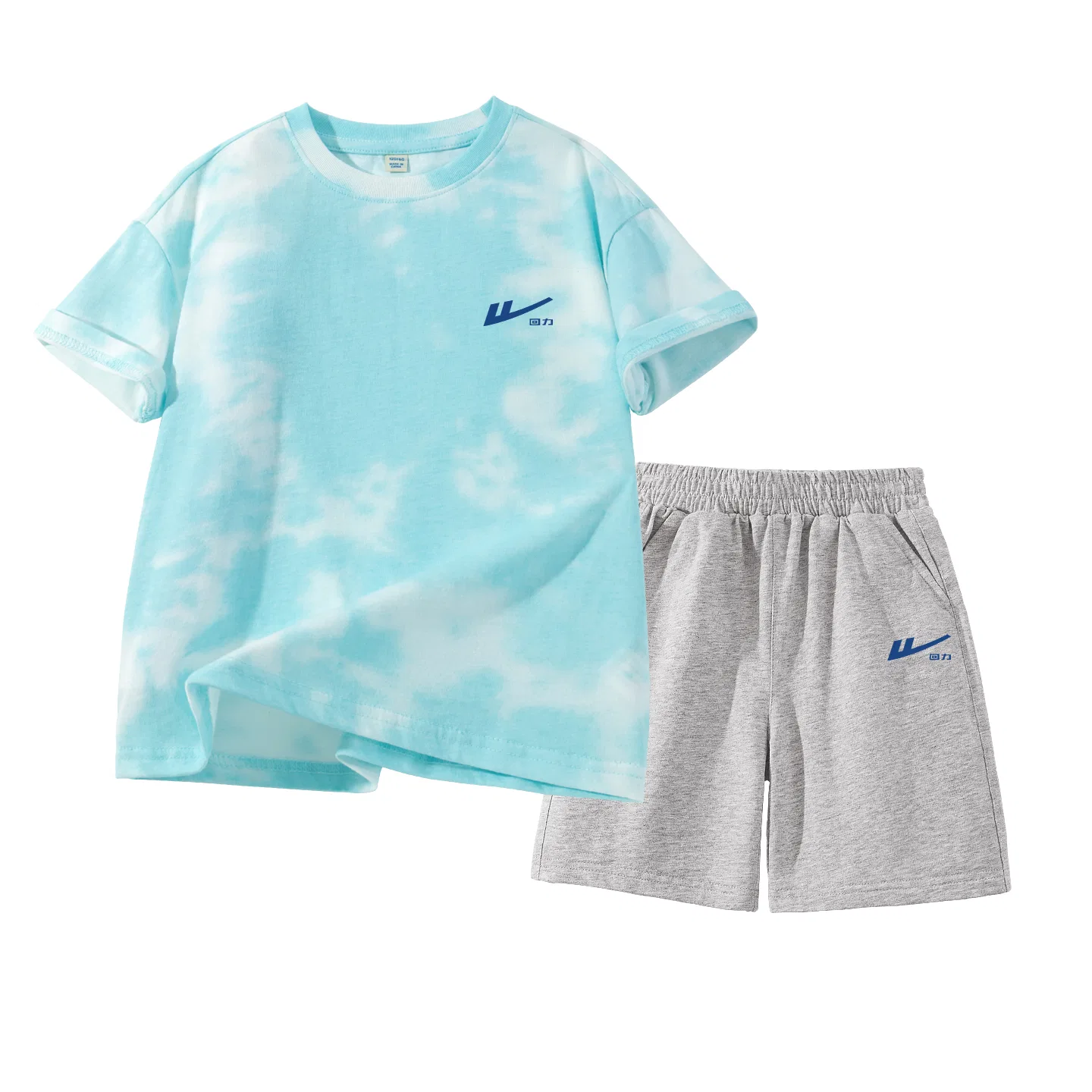 Детский спортивный комплект с принтом Logo Huili K, Casual Sportswear, WARRIOR