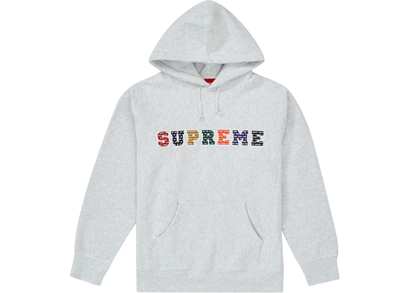 Мужской худи с принтом The Most Hooded Sweatshirt Supreme, Ash Grey