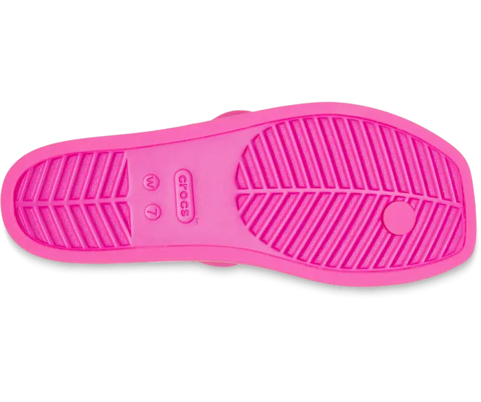 Шлепки Crocs Women's Miami Toe Loop, розовый — фото 4
