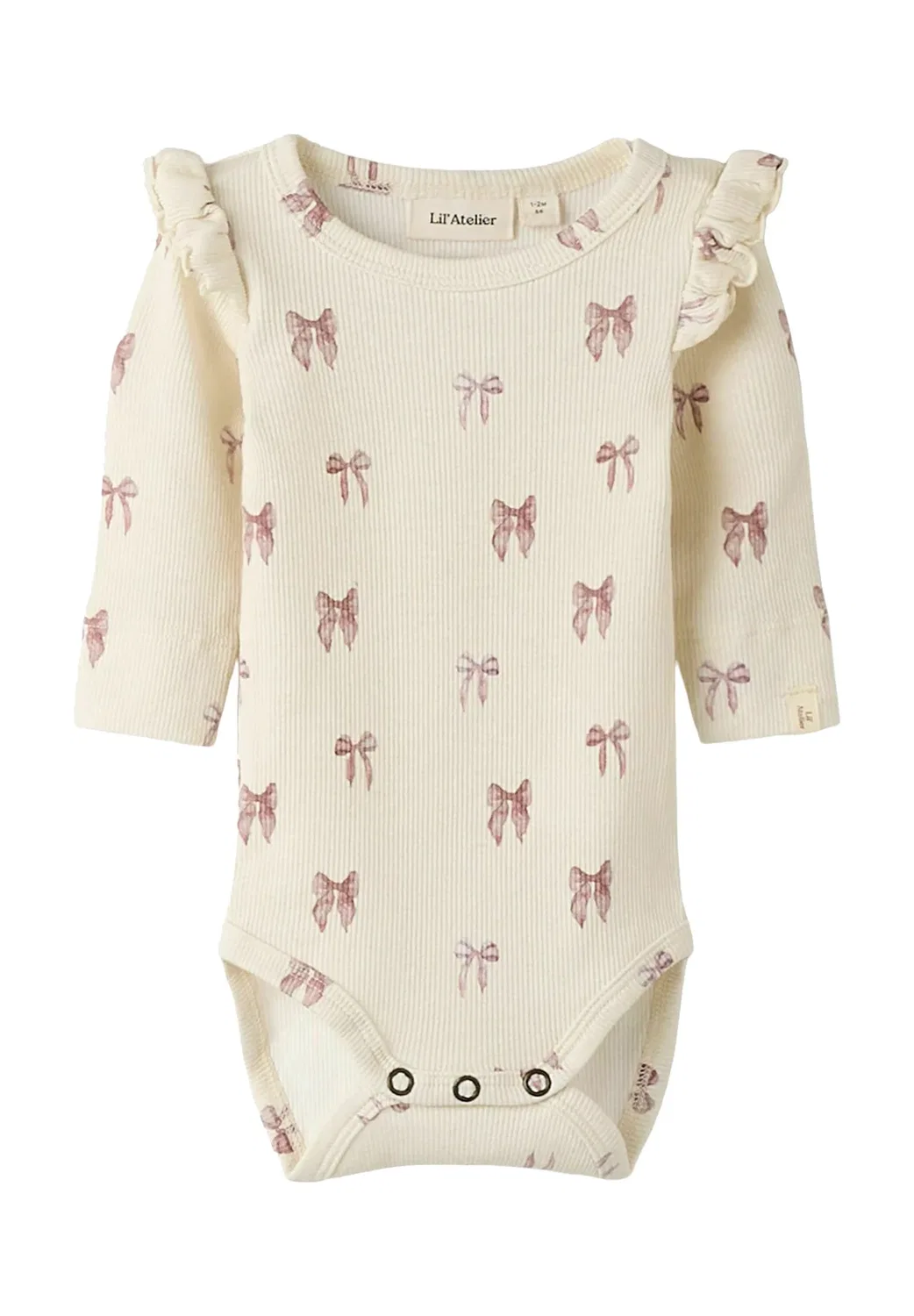 Strampler langarm - body Lil' Atelier, Turtledove