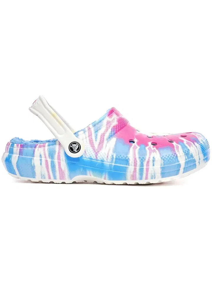Шлепанцы для купания с принтом Crocs, разноцветный