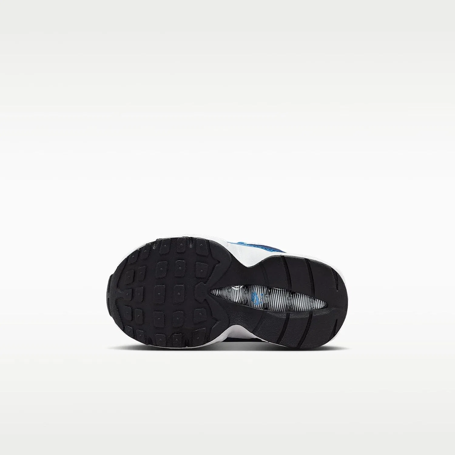 Детские кроссовки для мальчиков Nike Air Max 95 Premium, White/Lake Blue/French Blue/Emerald Green — фото 2