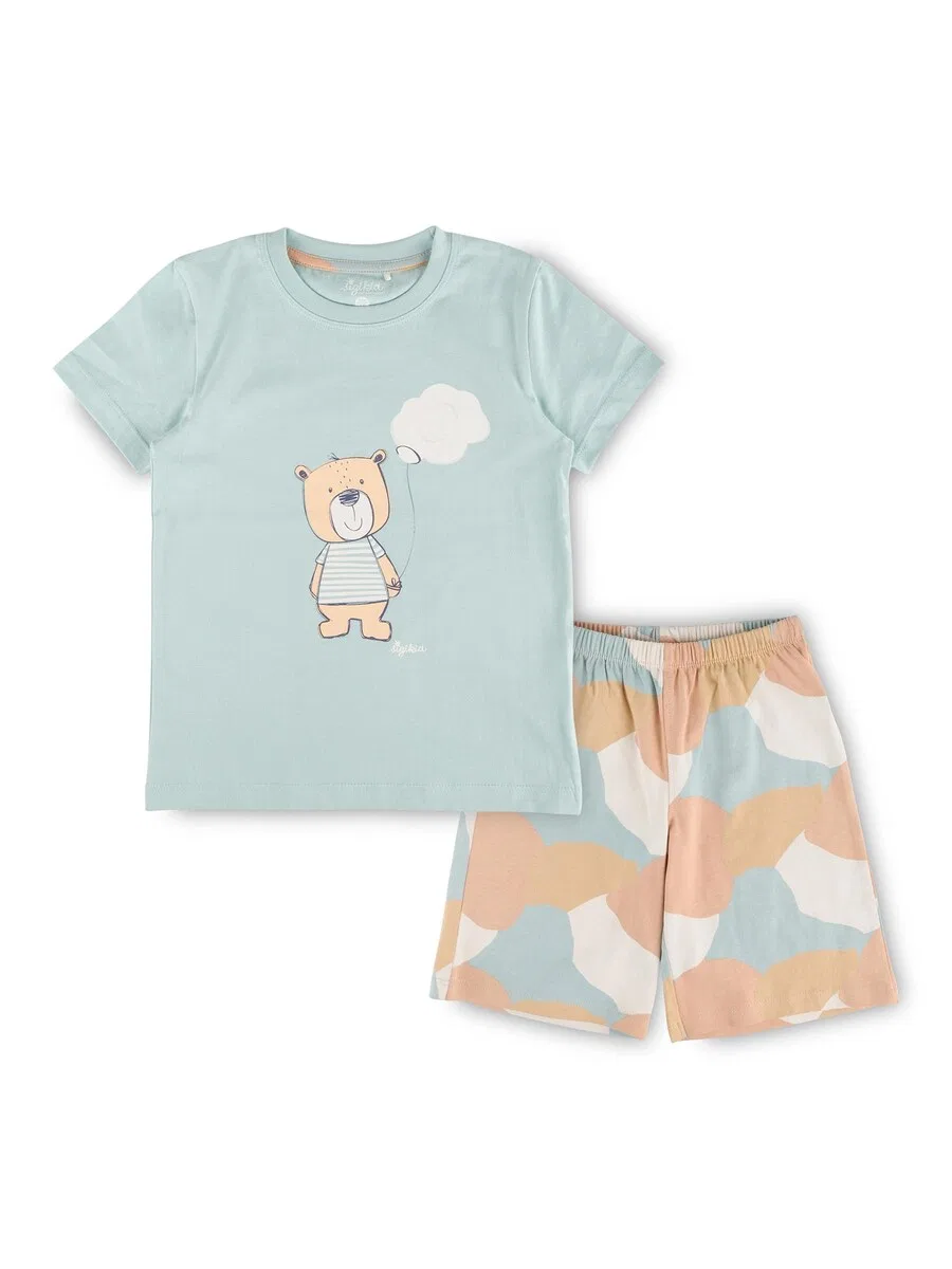 Пижама SIGIKID 'Pyjama, Shorty Kinder Schlafanzug' светло-голубого цвета
