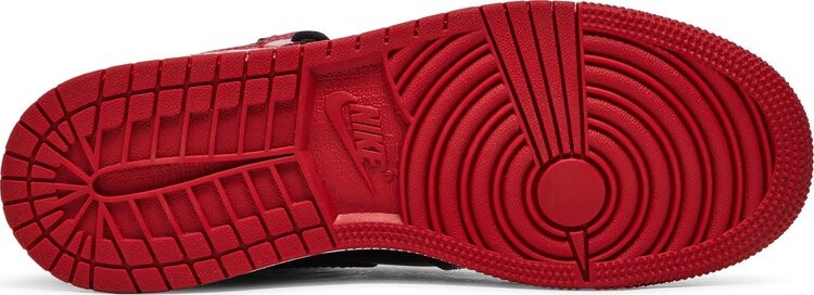 Кроссовки Air Jordan 1 Retro High OG GS Patent Bred, красный — фото 4