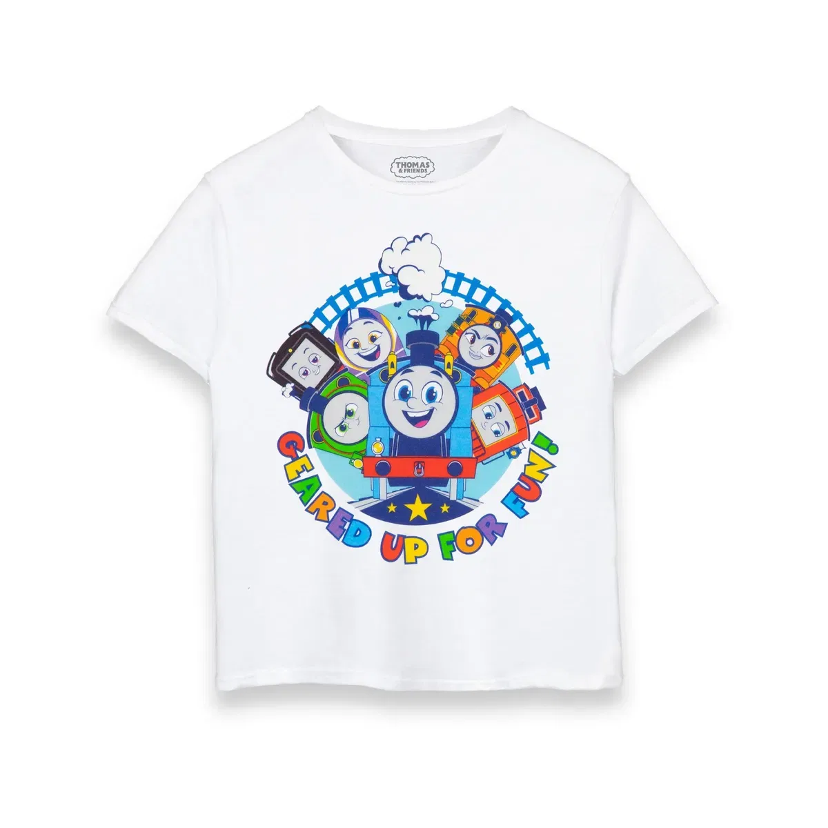 Детская футболка с коротким рукавом Geared Up For Fun Thomas & Friends, White