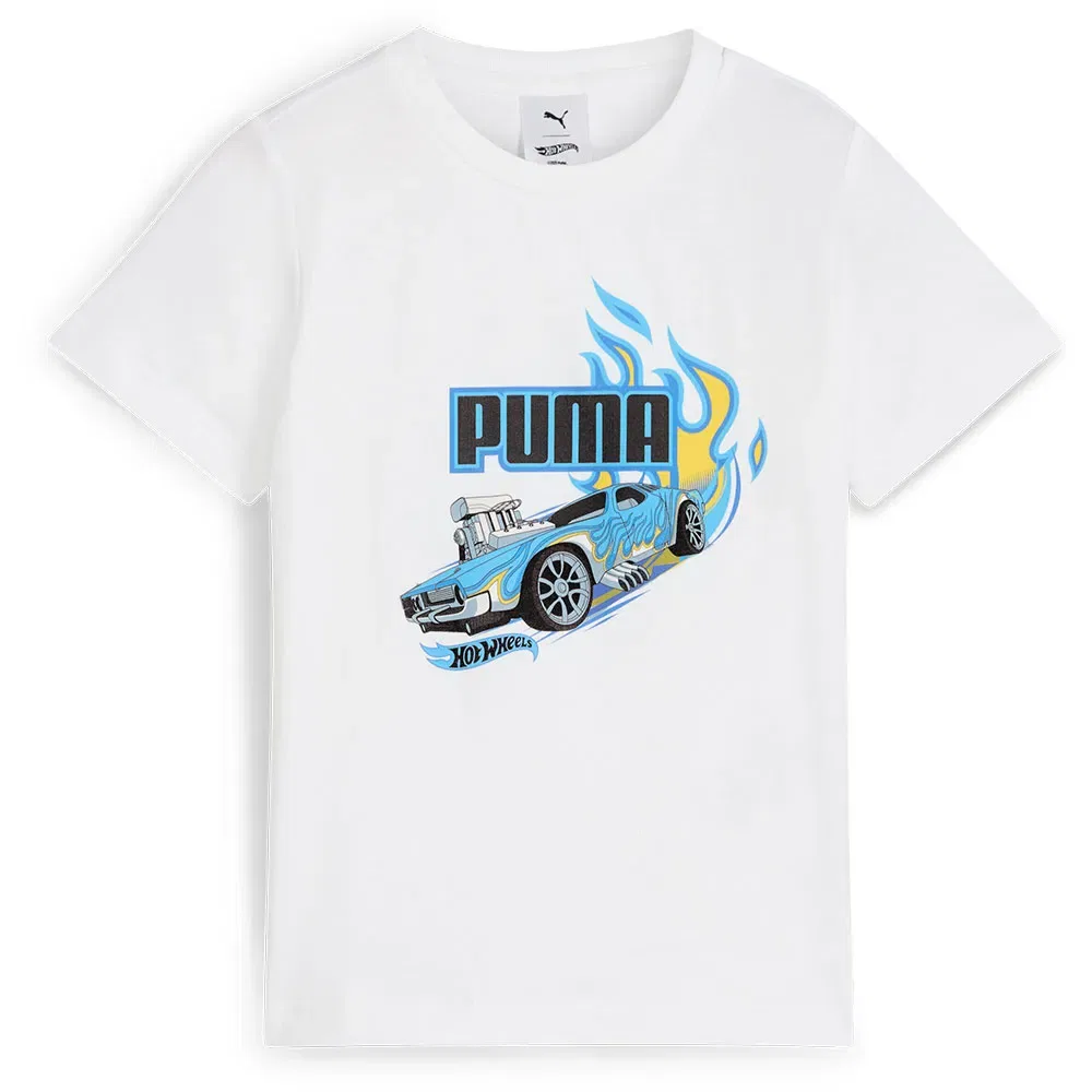 Футболка с коротким рукавом Graphic Hot Wheels Puma, белый