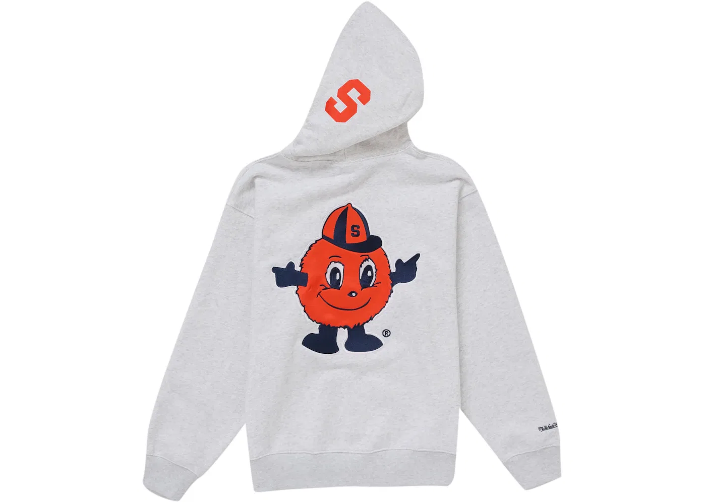 Мужской худи с принтом Supreme Mitchell & Ness NCAA, Ash Grey — фото 3