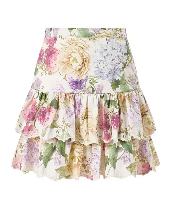 Детская юбка для девочек с цветочным принтом Seraphina Cotton Mini Skirt Marlo Kids, Floral
