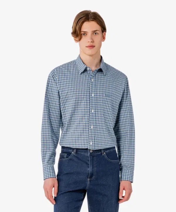 Рубашка классическая мужская Lacoste, темно-синий — фото 4