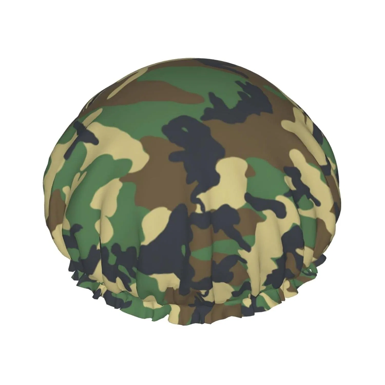 Многоразовая шапочка для душа TOLKAT, Камуфляж, One Size