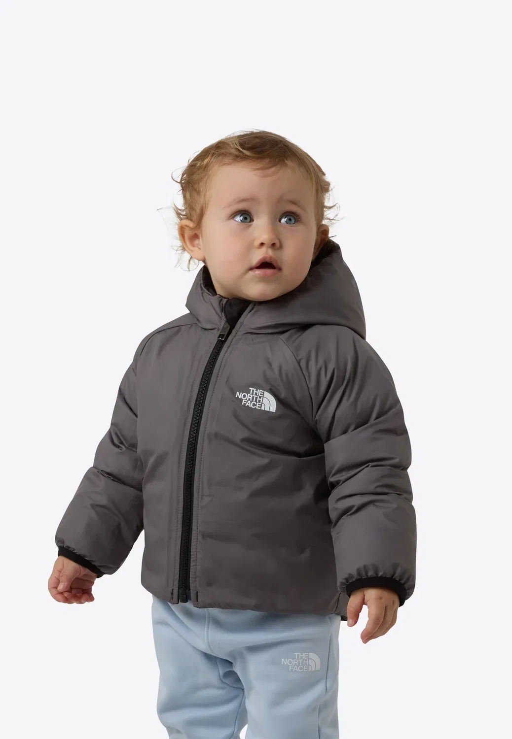 Двусторонняя куртка Perrito с капюшоном унисекс - зимняя куртка The North Face, Black/Smoked Pearl — фото 4