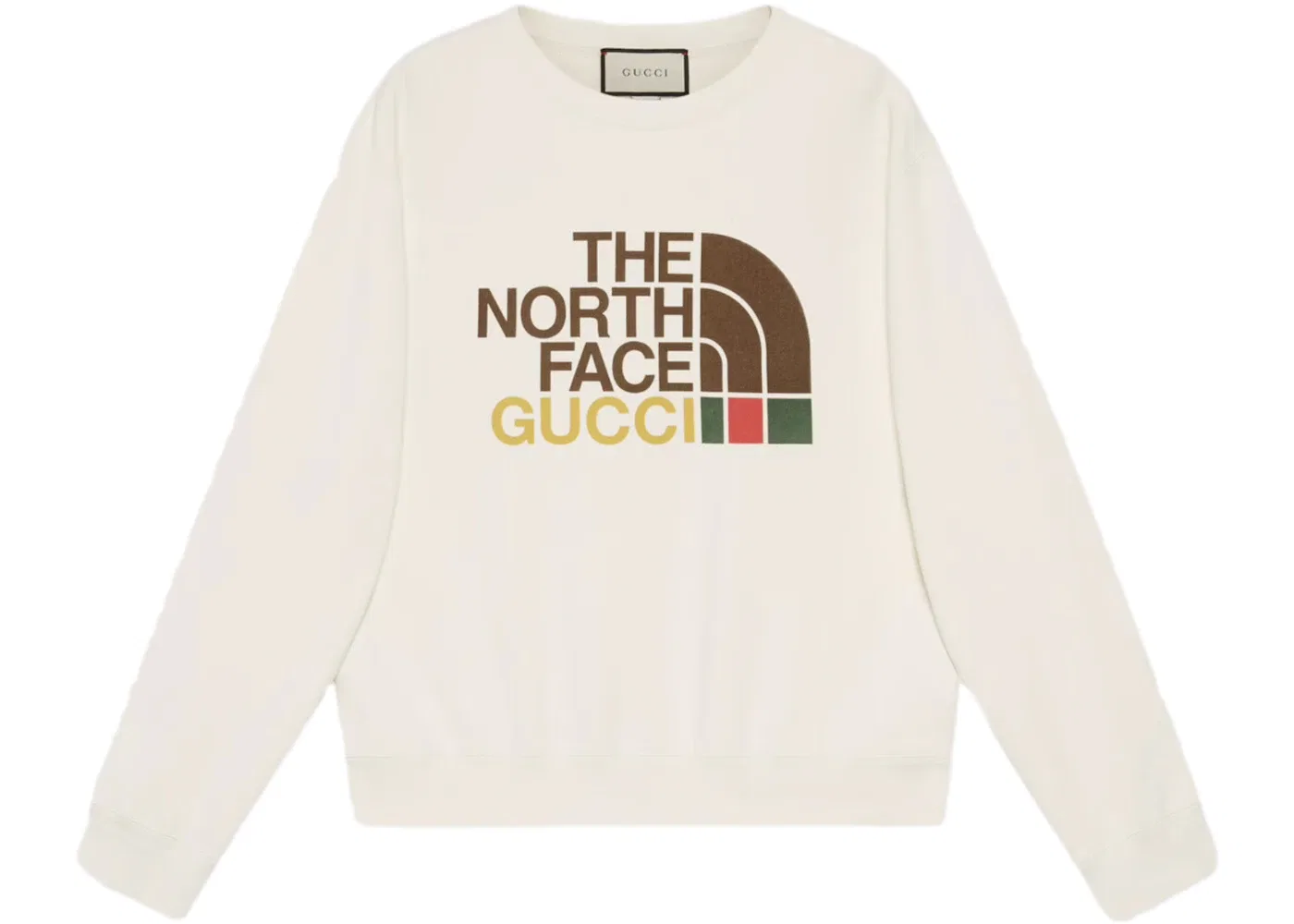 Мужской свитшот из хлопка Gucci x The North Face, Ivory