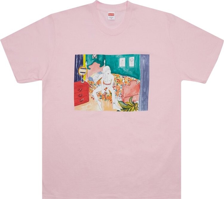 

Футболка Supreme Bedroom Tee 'Light Pink', розовый