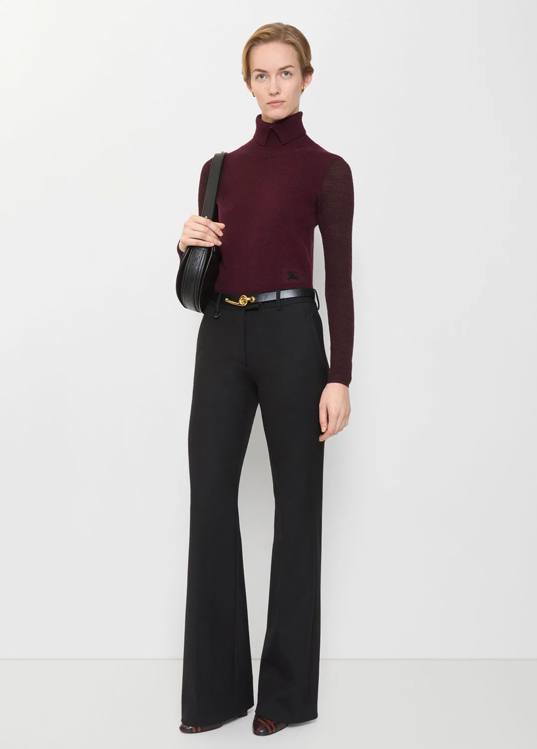 Брюки Burberry Wool Blend Tailored, черный — фото 2