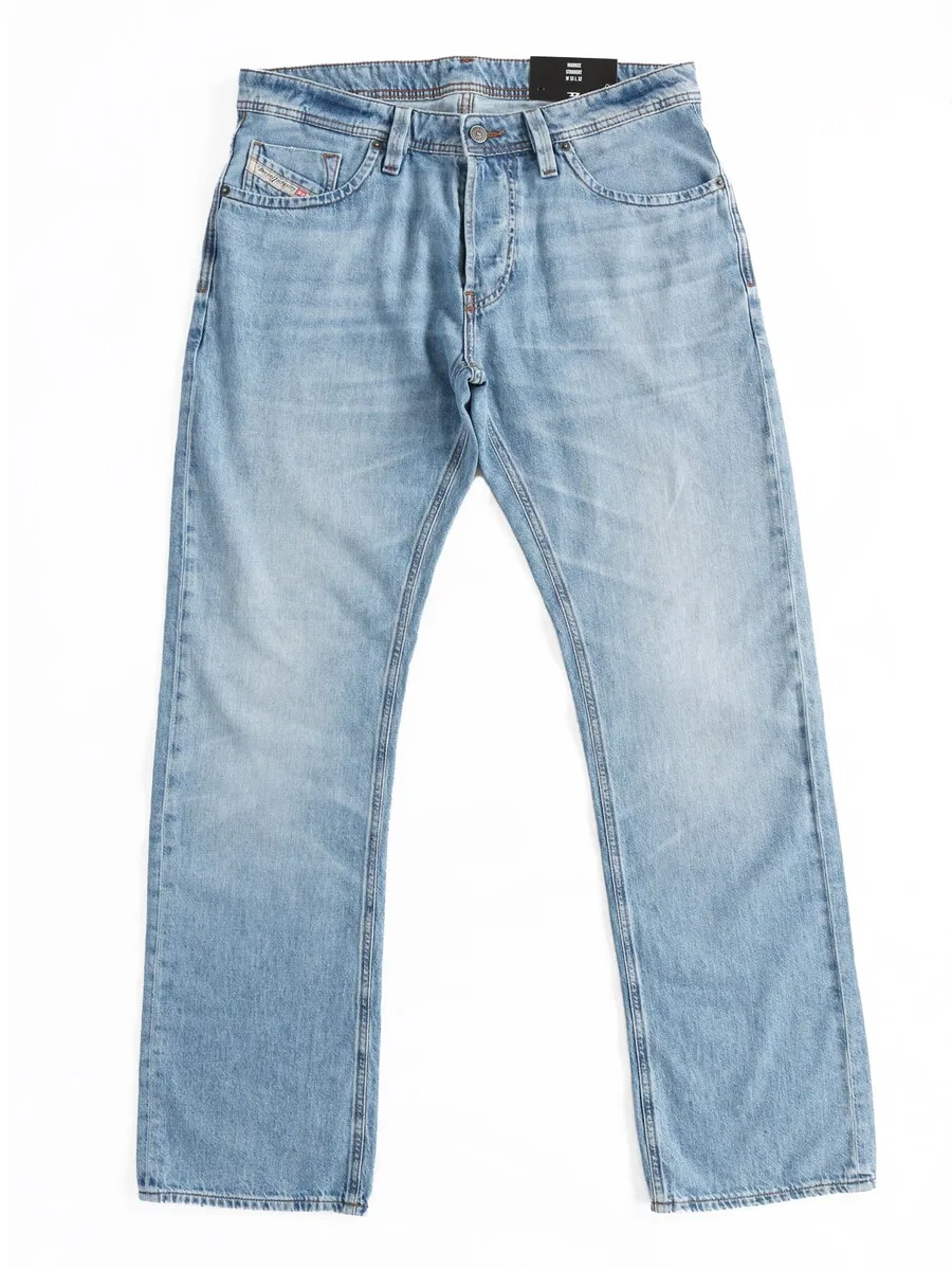 Джинсы DIESEL Regular Jeans 'Light & Supersoft MARKEE R68DJ' светло-голубого цвета — фото 2