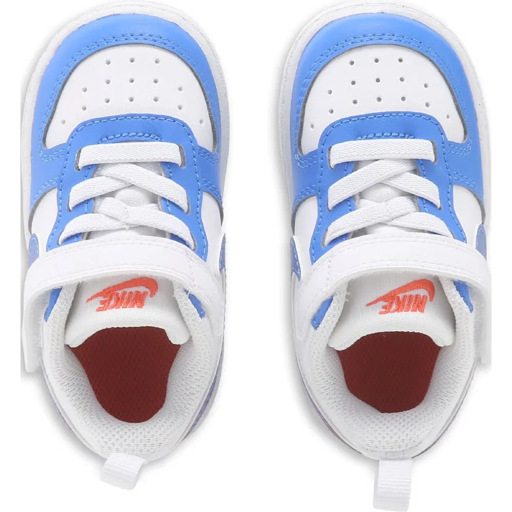 Детские кроссовки Kids' court borough low recraft для малышей Nike, White/Blue/Violet — фото 4